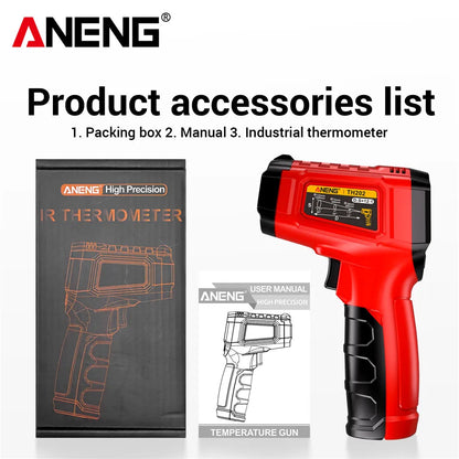 Infrared Thermometer Gun Non-contact Sensing