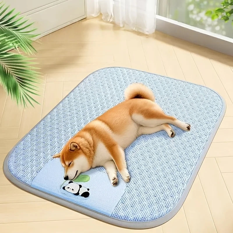 Dog Cooling Mat Made From Ice-bean-textured Fabric