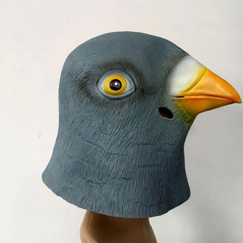 Pigeon Mask Funny Animal Cosplay Costume Latex Head Mask Halloween