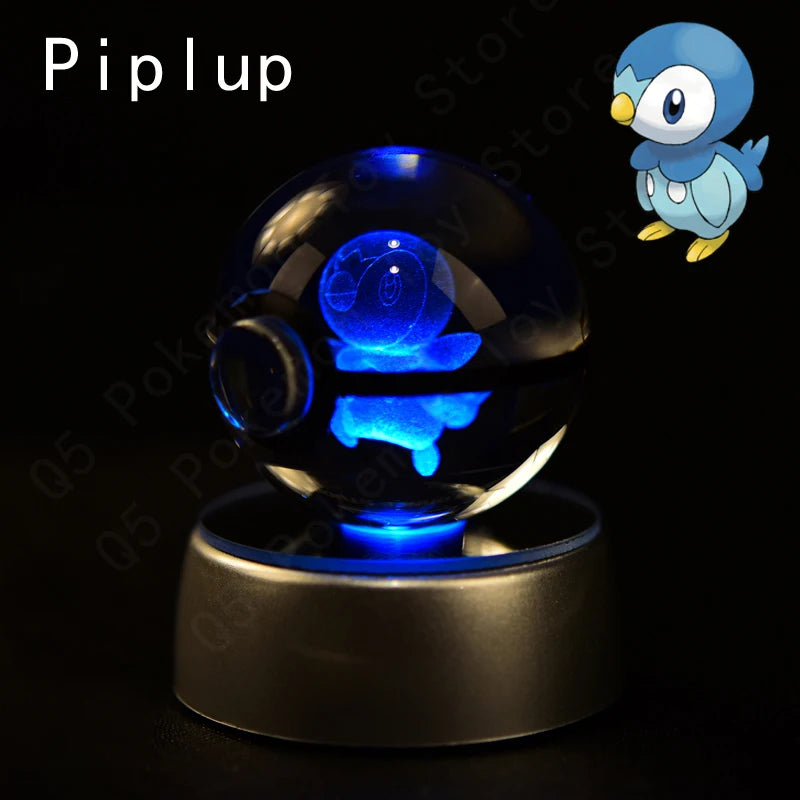 Pokemon Crystal Ball 3D Mewtwo Pikachu Gift
