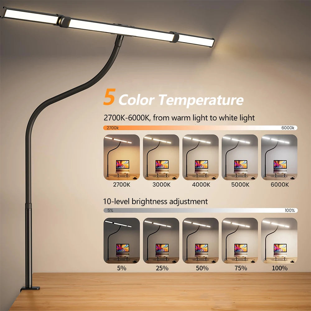 Home LED Eye-Caring Architect Desk Lamp No Flicker