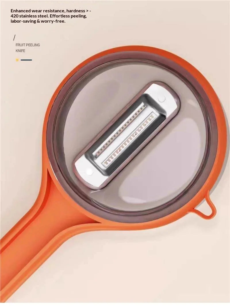 Storage‑Type Fruit Vegetable Peeler With Peel Container