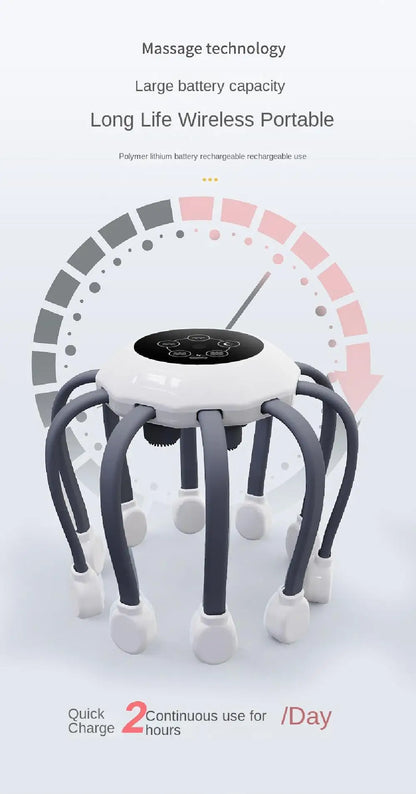 Octopus Claw Eight Claw Massager USB Charging Therapeutic