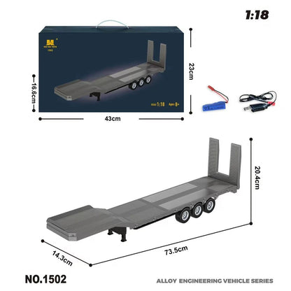 HUINA 1501 770S Alloy Tractor 19CH RC Truck 1/18 2.4G remote