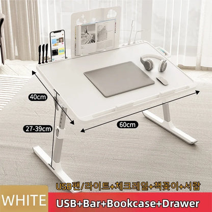 Adjustable Laptop Bed Tray Table Portable Standing Desk