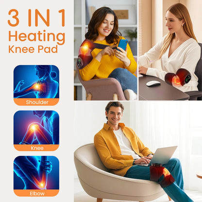 3-in-1 Heated Vibration Knee Massager