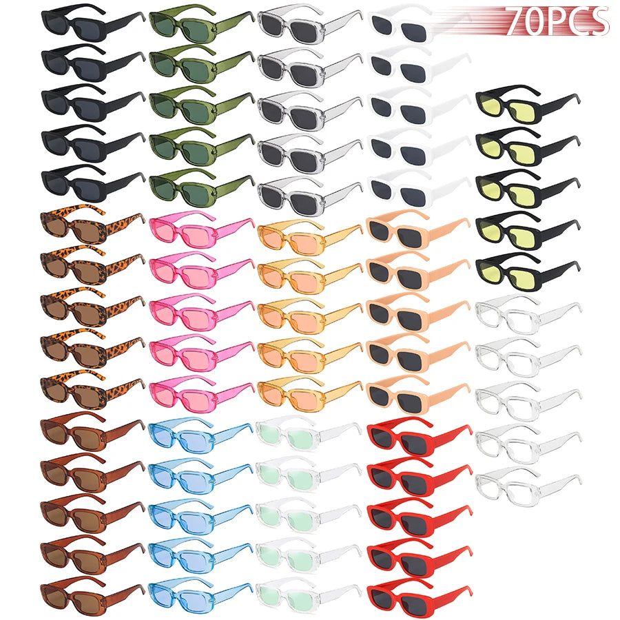 Small Rectangle Pattern Sunglasses For Women