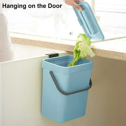 Small Plastic Trash Can Hanging Small Trash Can with Lid