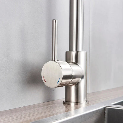 Spring Style Kitchen Faucet Brushed Nickel Faucet Pull Out