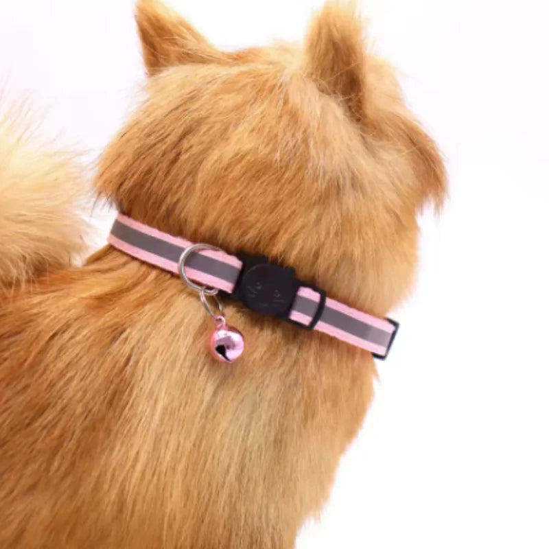 Colorful Reflective Breakaway Cat Collar with Bell