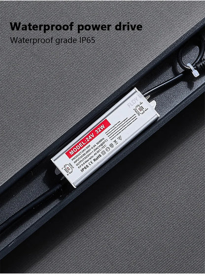 Modern Waterproof Outdoor Long Strip LED Wall Light