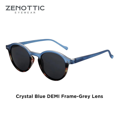 Retro Circular Polarized Sunglasses Vintage