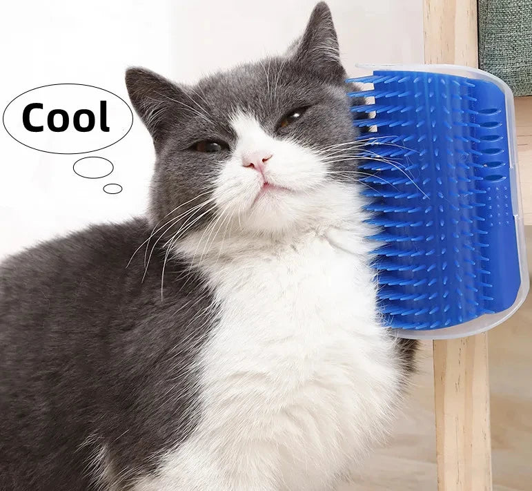 Massage Pet Cat Brush Corner Scrape Hair Removal