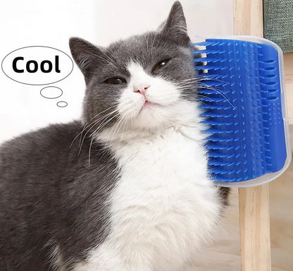 Massage Pet Cat Brush Corner Scrape Hair Removal