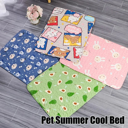 Summer Mat Pet Cooling Ice Blanket Mat Skin Friendly
