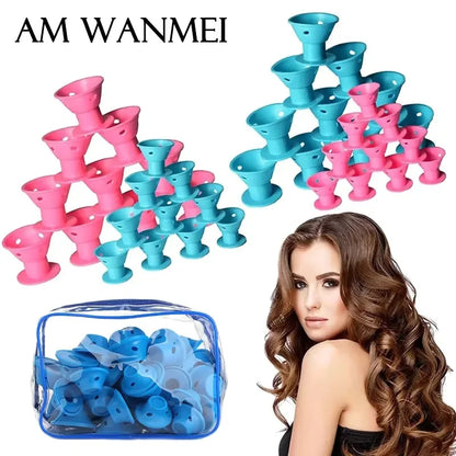 Soft Rubber Silicone Heatless Hair Curler Hair Styling