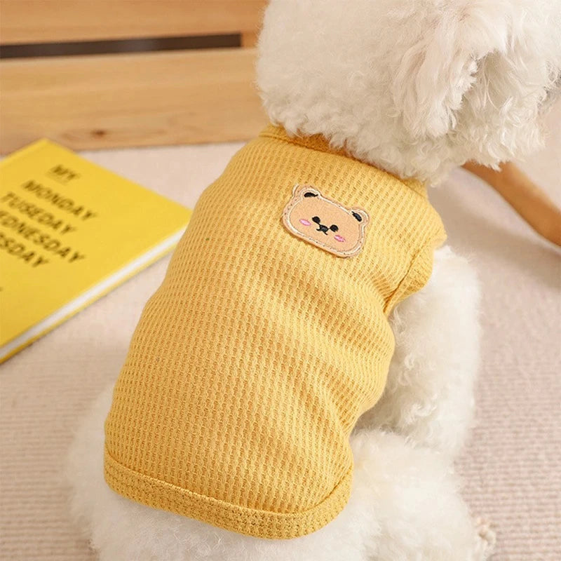 Dogs Thin Small Fashion Bear Vest Pet Clothes