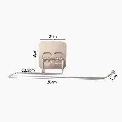 Adhesive Toilet Paper Holder Stainless Steel Wall Mount