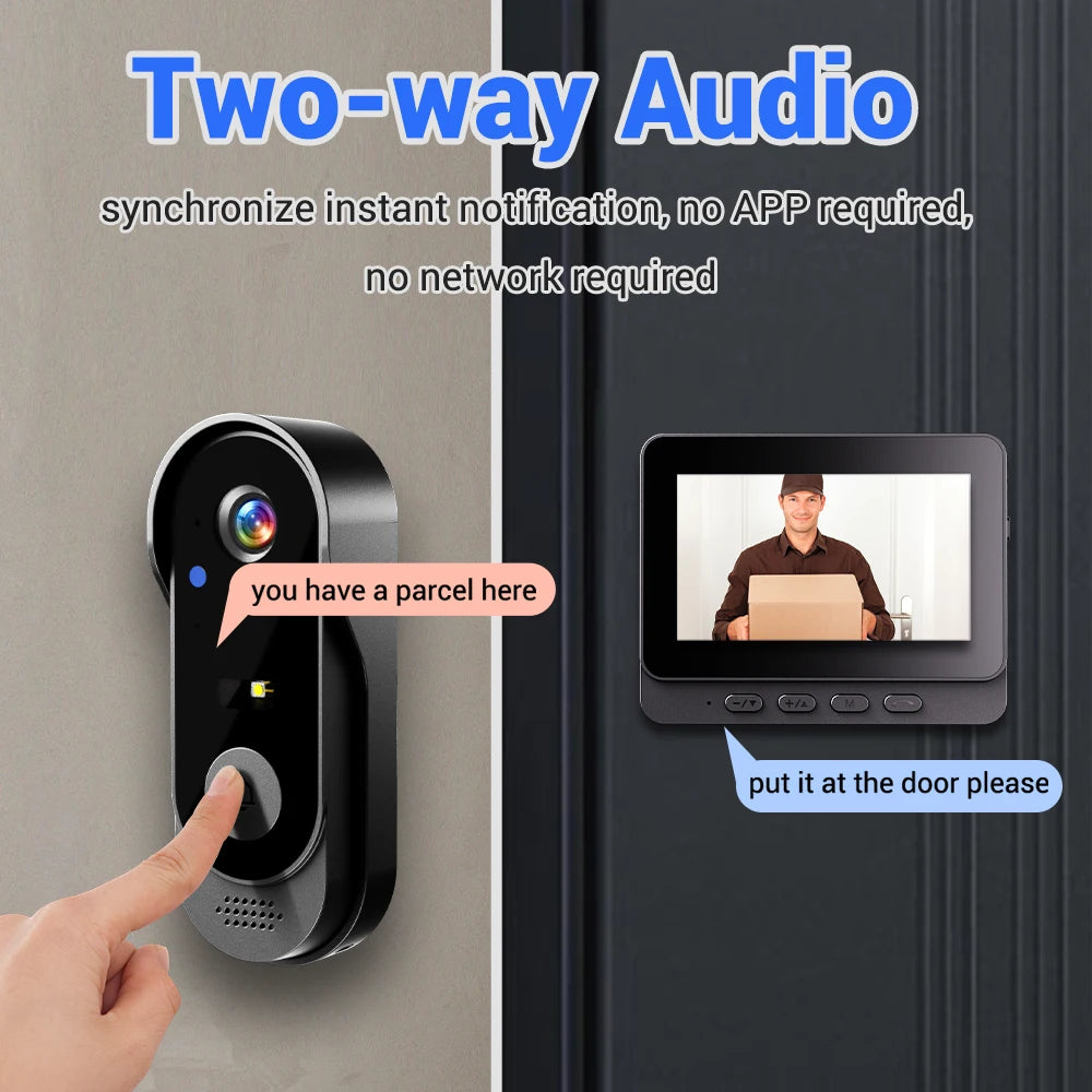 Wireless Video Doorbell Camera Home Security