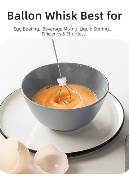 UPGRADED Electric Coffee Frother/MILK Whisk+Egg Beater