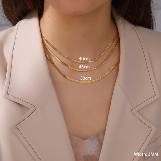 Skyrim Stainless Steel Snake Chain Necklace Trend Jewelry