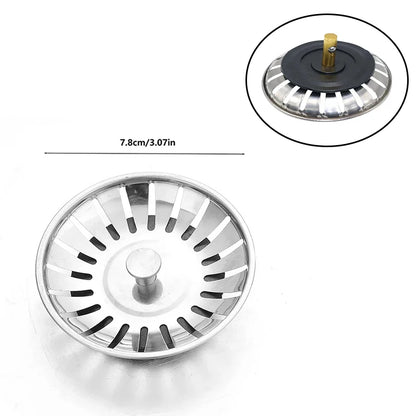 Kitchen Sink Stainless Steel Filter Sewer Mesh Strainers
