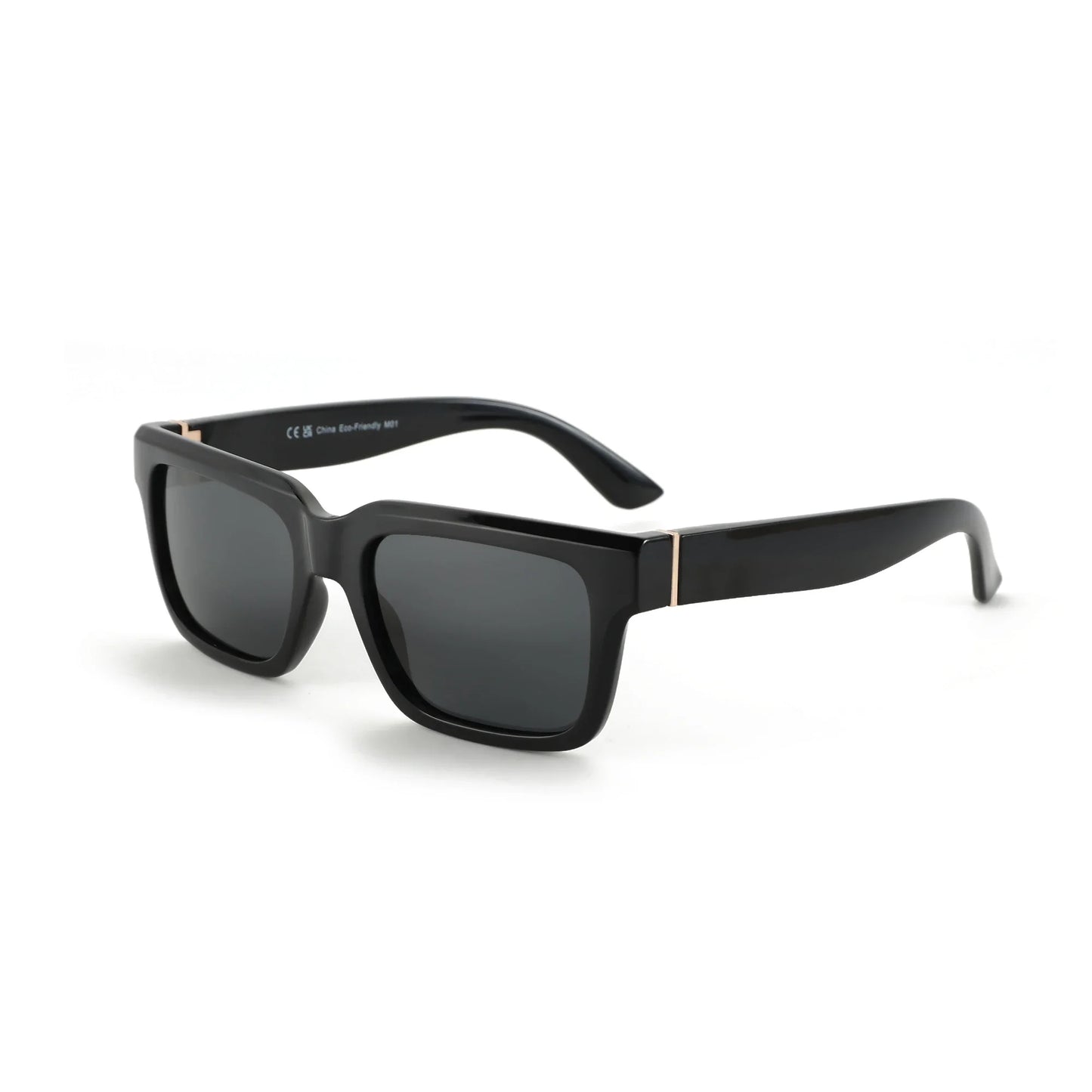 Retro Rectangle Sunglasses for Men Women Polarized