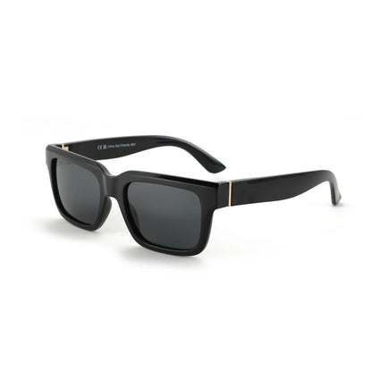 Retro Rectangle Sunglasses for Men Women Polarized