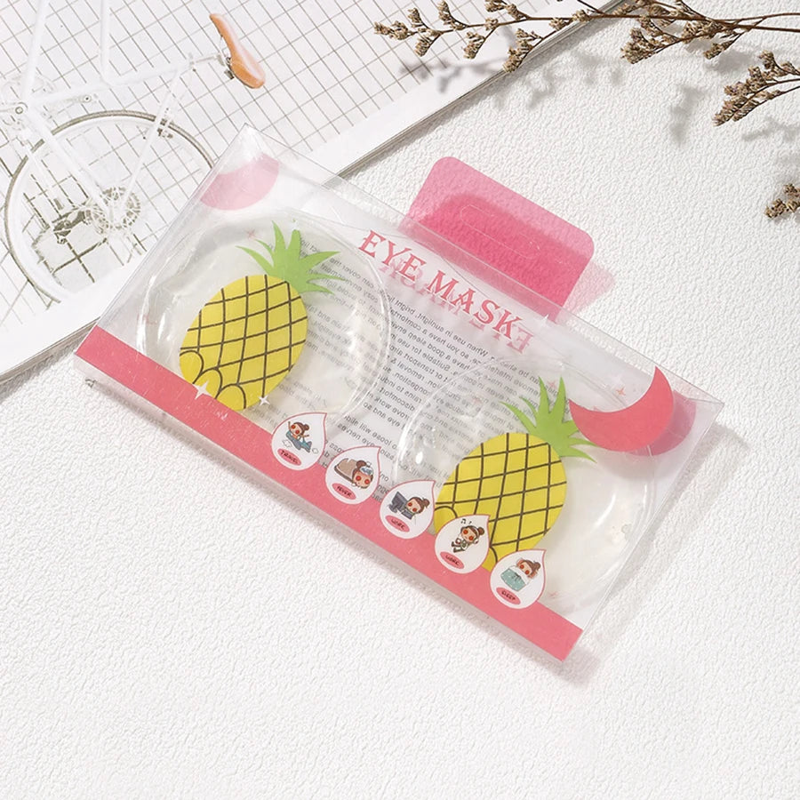 Fruit-Themed Gel Eye Mask – Hot & Cold Compress Pads