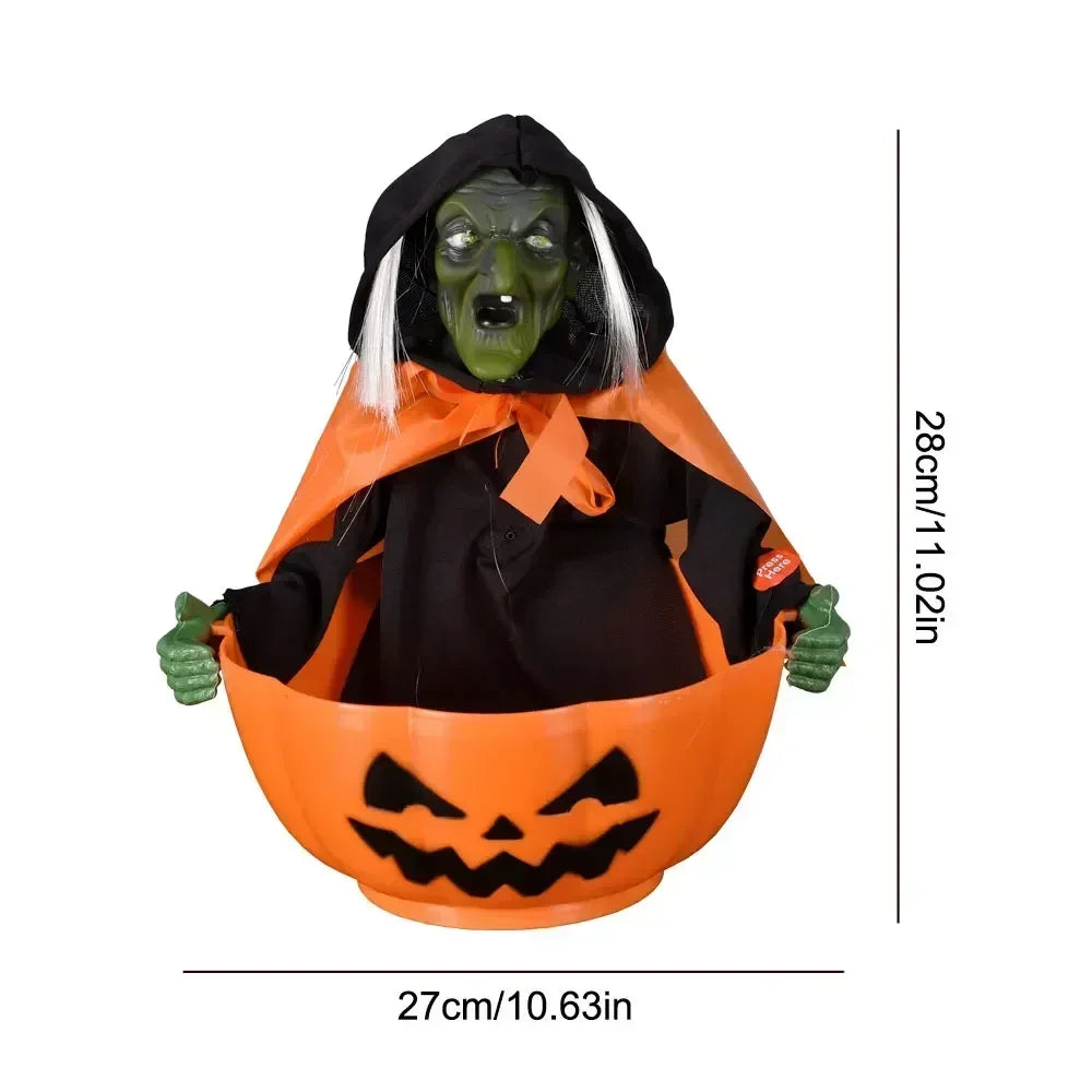 Halloween Decoration Hanging Pumpkin Head Scream