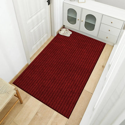 Large sized striped rubber bottom corridor carpet carp
