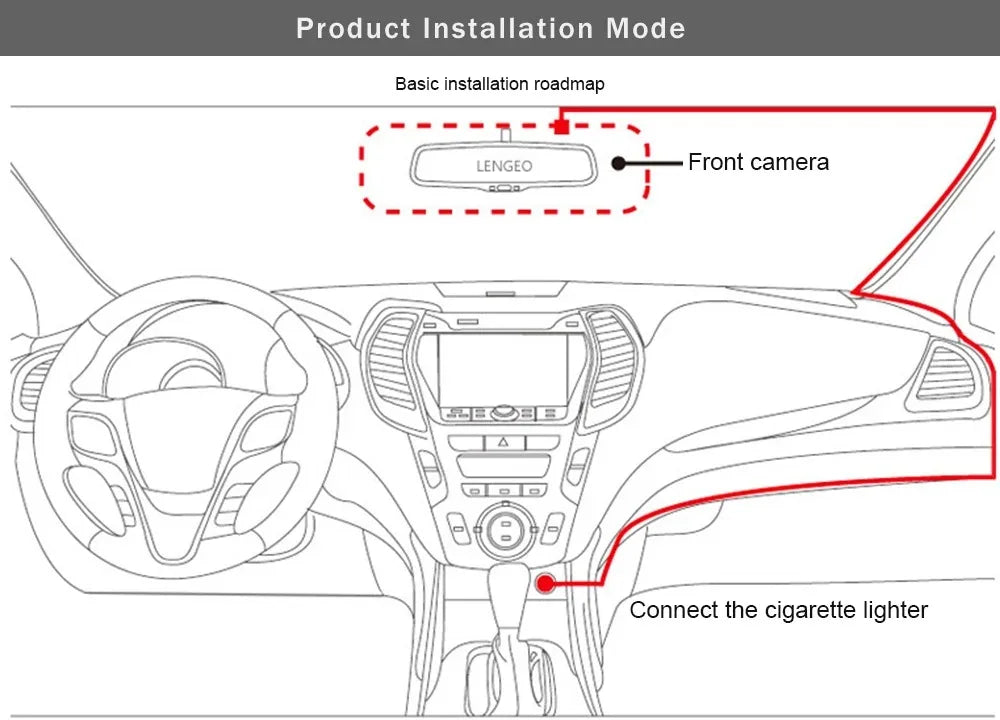 NEW 1080P HD WIFI 2/3Camera Dash Cam For Car Camera