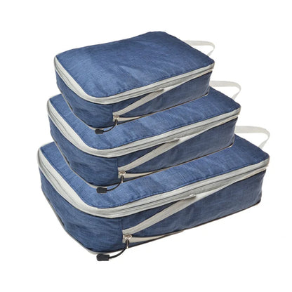 Travel Compression Packing Cubes Suitcase  Organizer Set