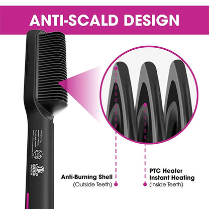 Electric Hair Straightener Brush Professional Straightener
