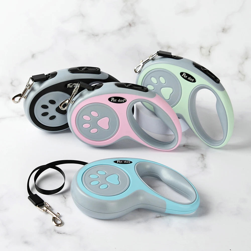 3m 5m Nylon Dog Leash Automatic Retractable Cat Lead