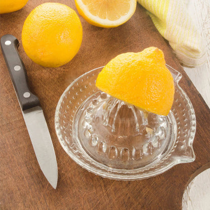 Glass Manual Lemon Juicer Orange Squeezer Juice Extractor