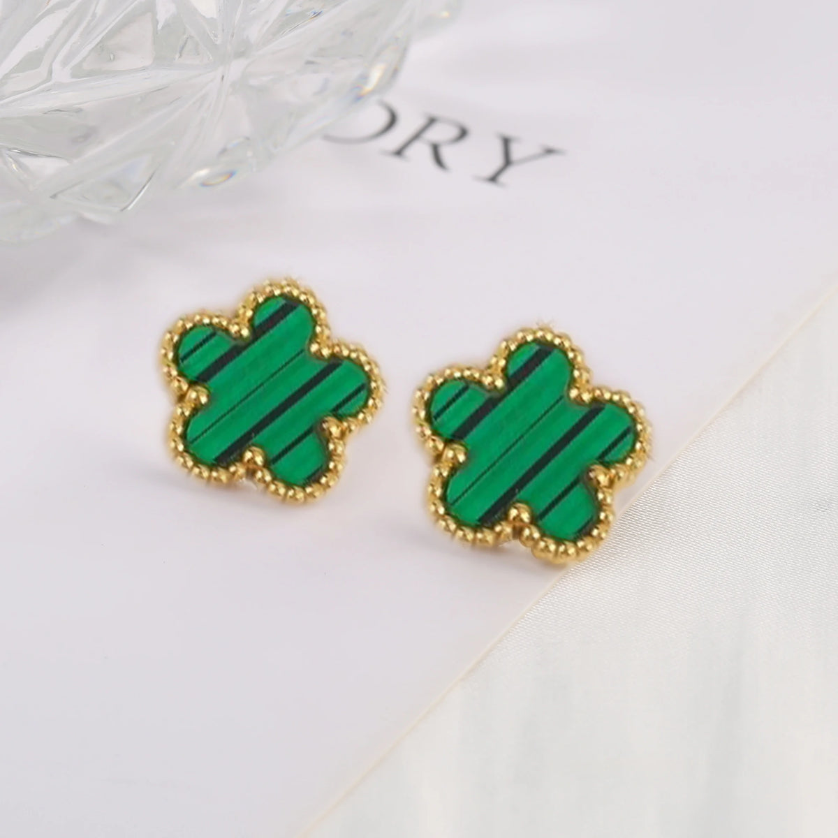 Stainless Steel Laser Five Leaf Flower Petal Adjustable Clover