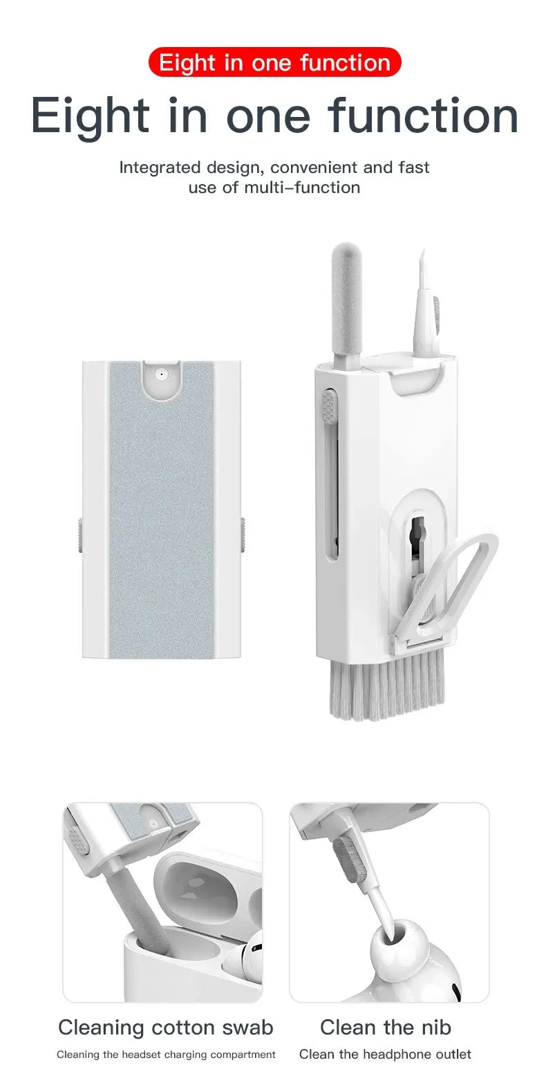 8 IN 1 Cleaning Kit Keyboard Cleaner For AirPods iPhone Cleaning Tools
