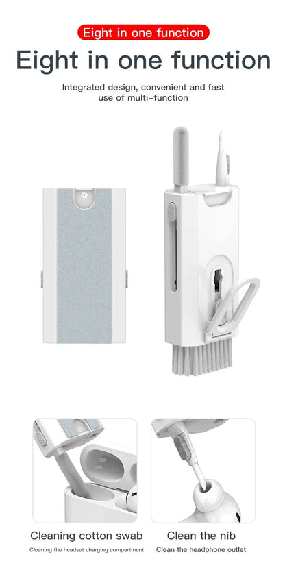 8 IN 1 Cleaning Kit Keyboard Cleaner For AirPods iPhone Cleaning Tools