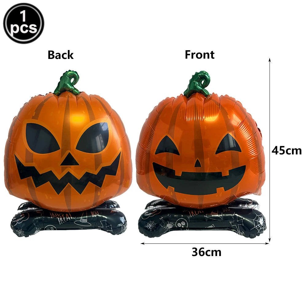 Large Halloween Standing Foil Balloons Haunted House Castle