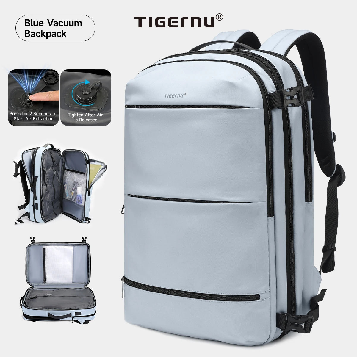 Tigernu Vacuum Compression Backpacks Men Travel