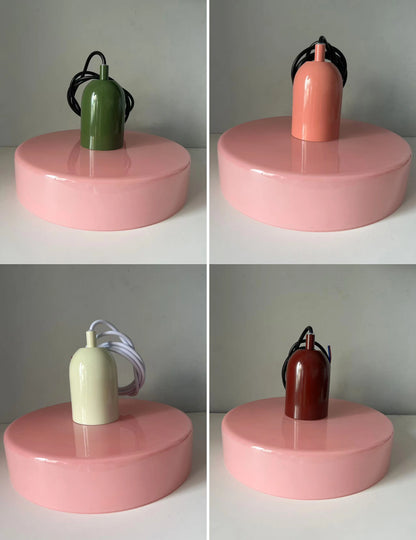 Nordic Retro Glass Pendant Lamps Indoor E27 LED Chandelier