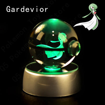 Pokemon Crystal Ball 3D Mewtwo Pikachu Gift