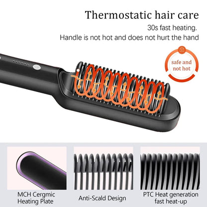 Portable Multi Electric Hair Brushes Hair Straightening