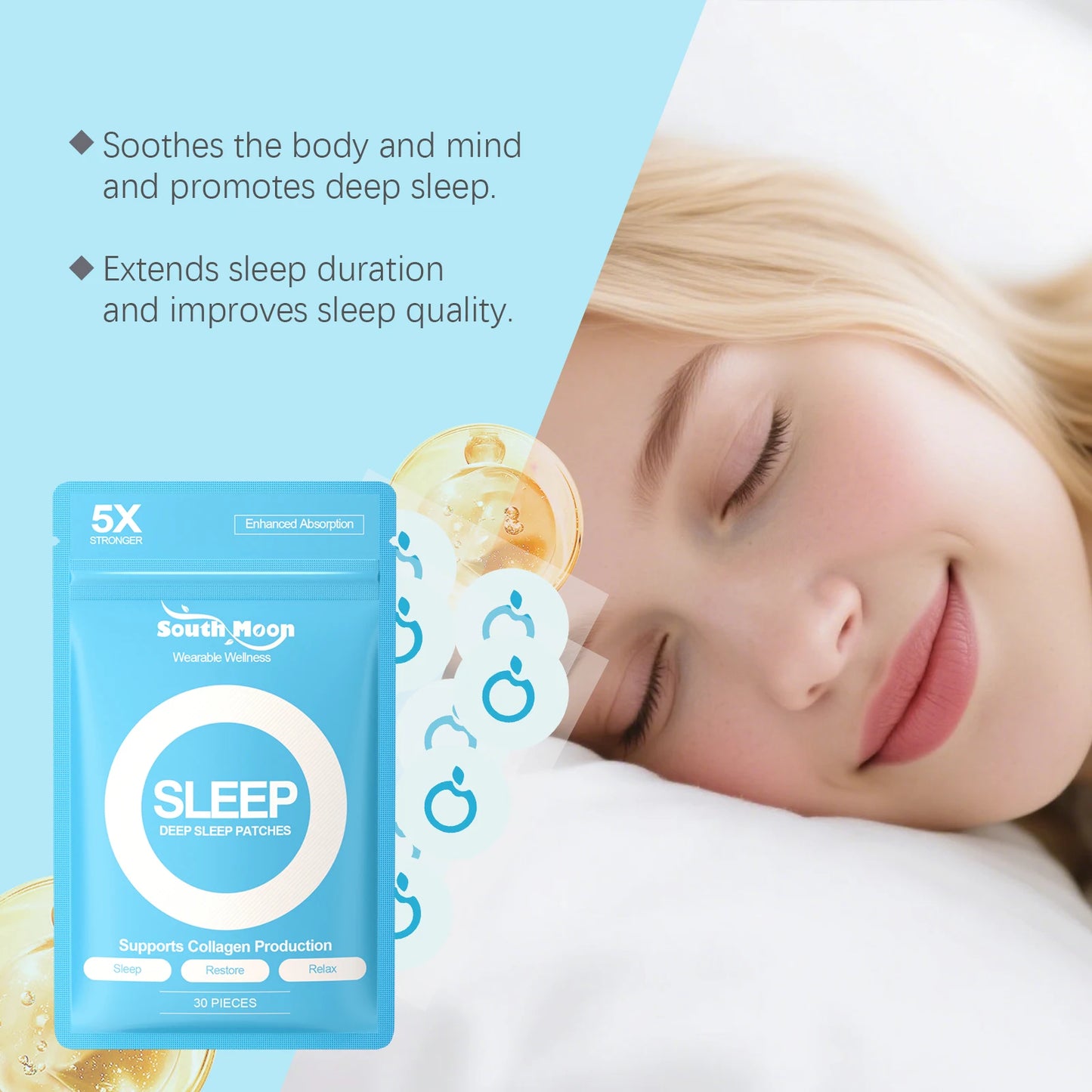 Body Care Patches Relieve Anxiety and Stress Sleep Care
