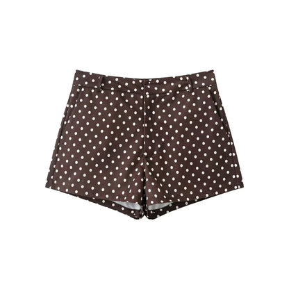 HH Fashion Women's Polka Dot Print Short Coats