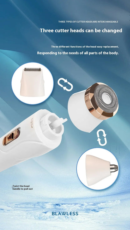 Electric Hair Trimmers for Women Waterproof Razor Painless