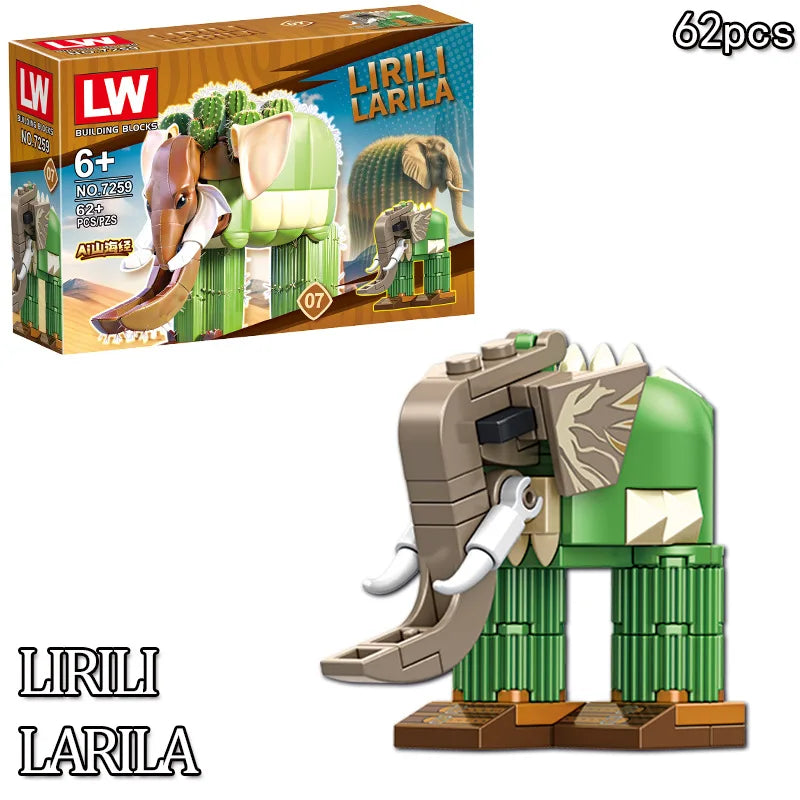 Italian Brainrot Animals Tung Tung Tung Sahur Building Blocks