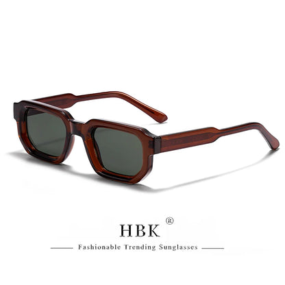 HBK Vintage Polygon Sunglasses for Men Small Frame