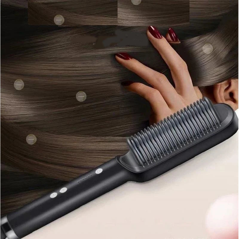 Electric Hair Straightener Brush Professional Straightener